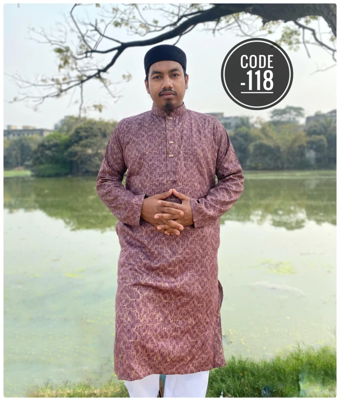 China Luxury printed cotton panjabi